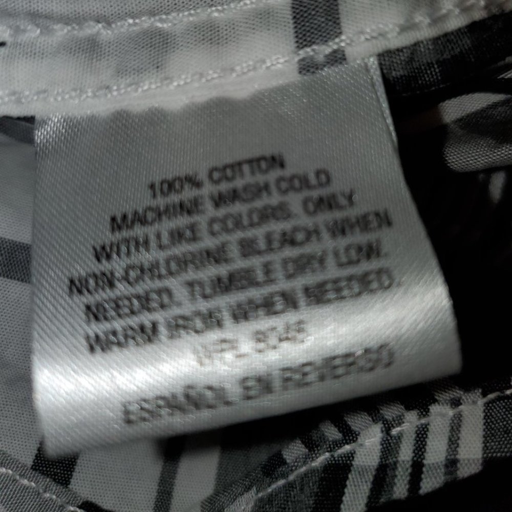 #316 INC Gray/White Button Down Long Sleeve Medium - Picture 4 of 7
